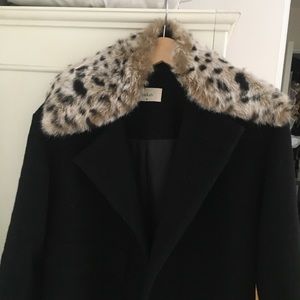 BA&SH Black wool coat